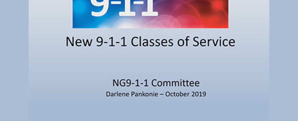 NEW 9-1-1 Classes of Service